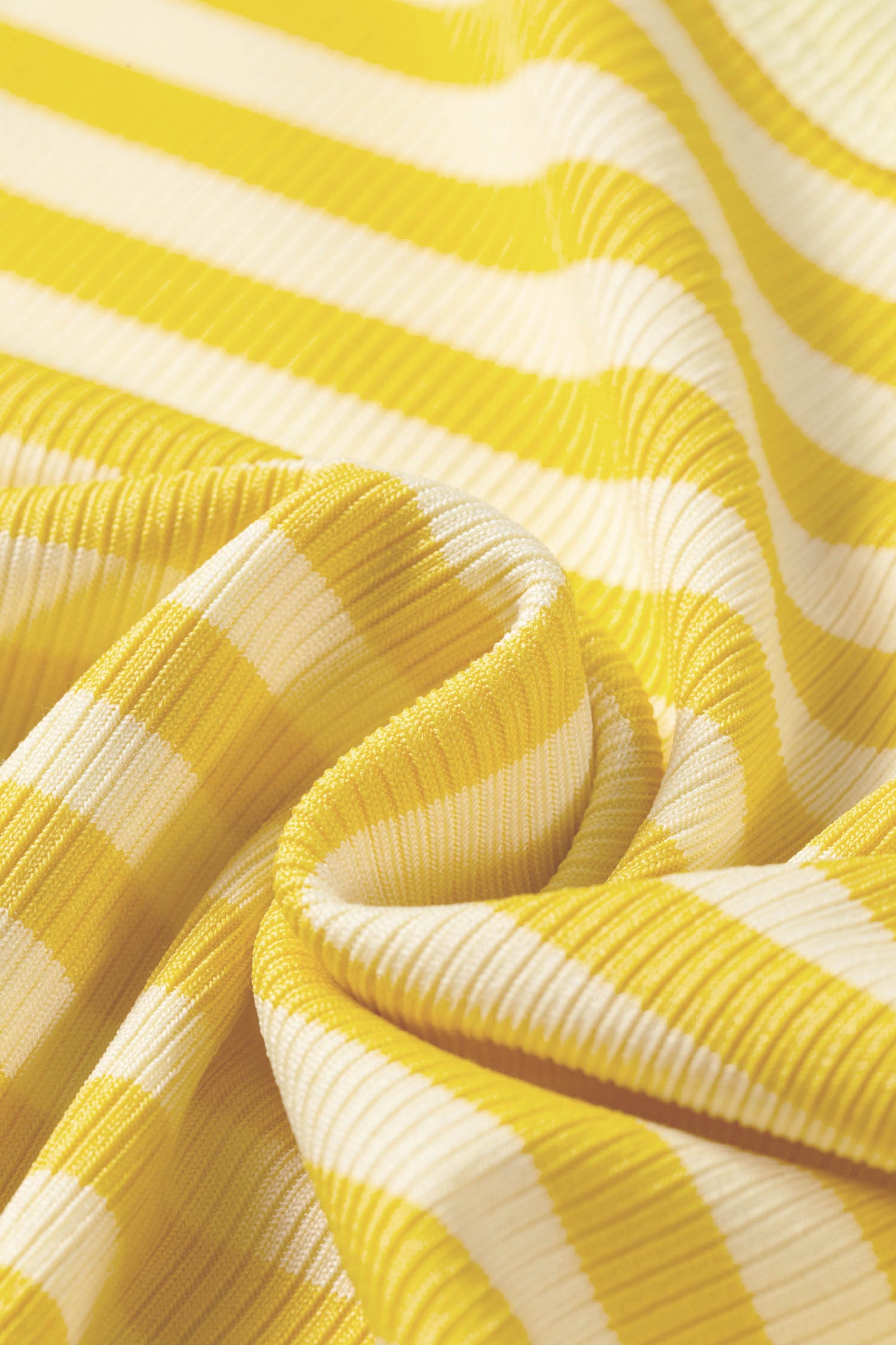 Stripe Ribbed Knit Sleeveless Tank Top