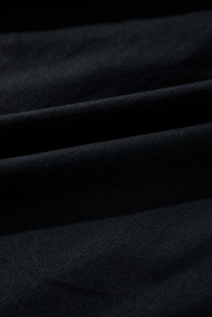 Solid V-Neck Flutter Sleeve Ruffle Maxi Dress