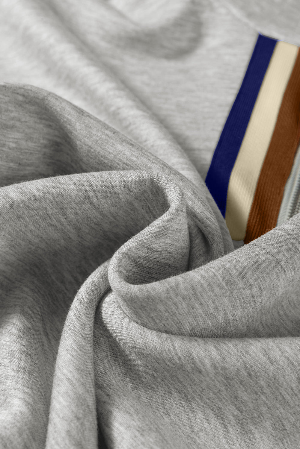 Stripe Patchwork Quarter-Zip Pullover and Pant Set