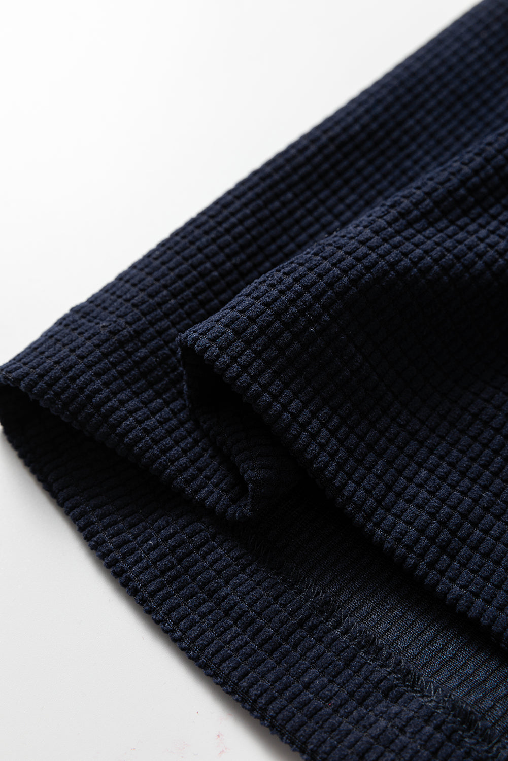 Textured Knit Pocketed Drawstring Hooded Jacket