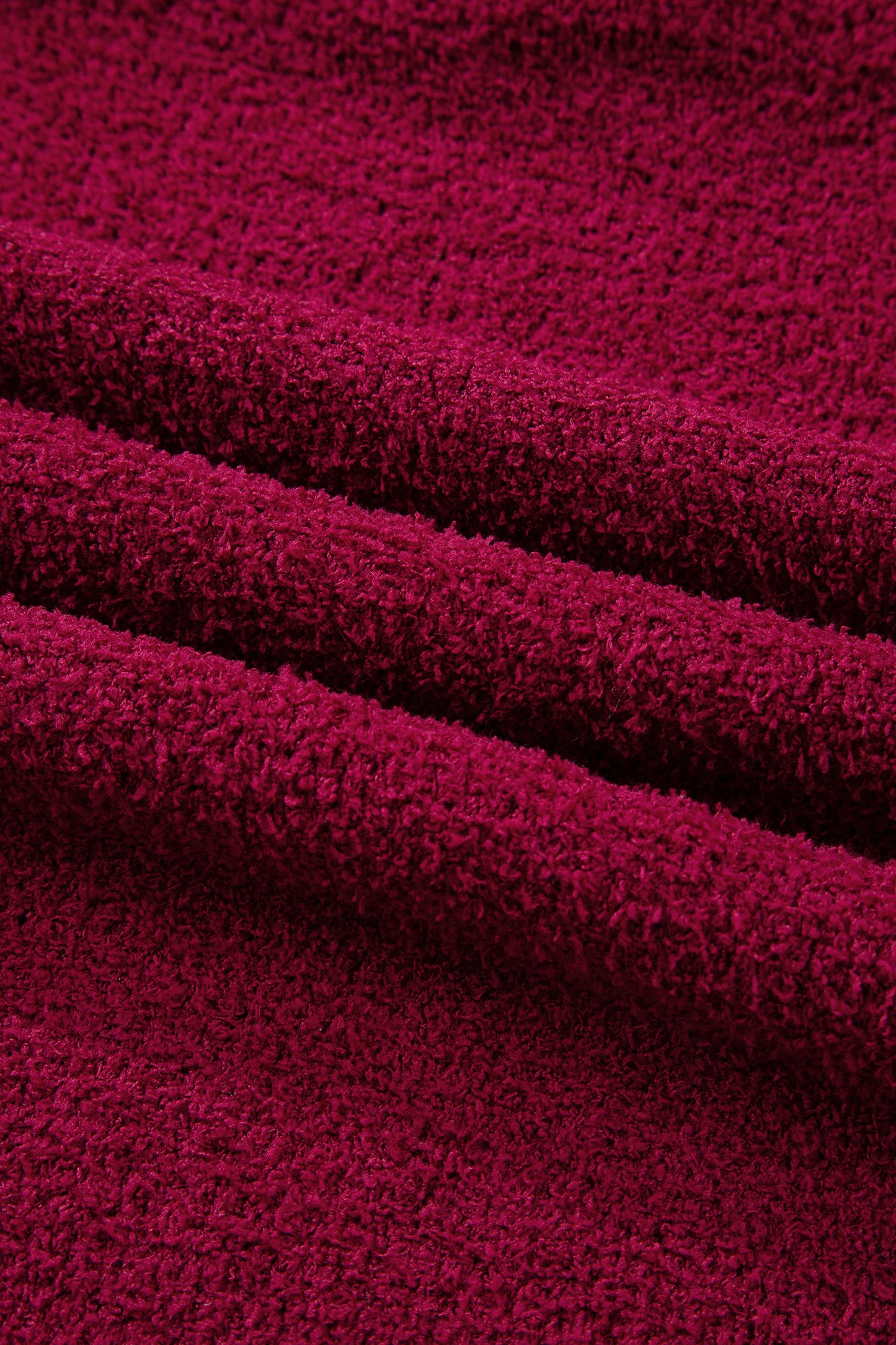 Solid Popcorn Knit Mock Neck Sweater