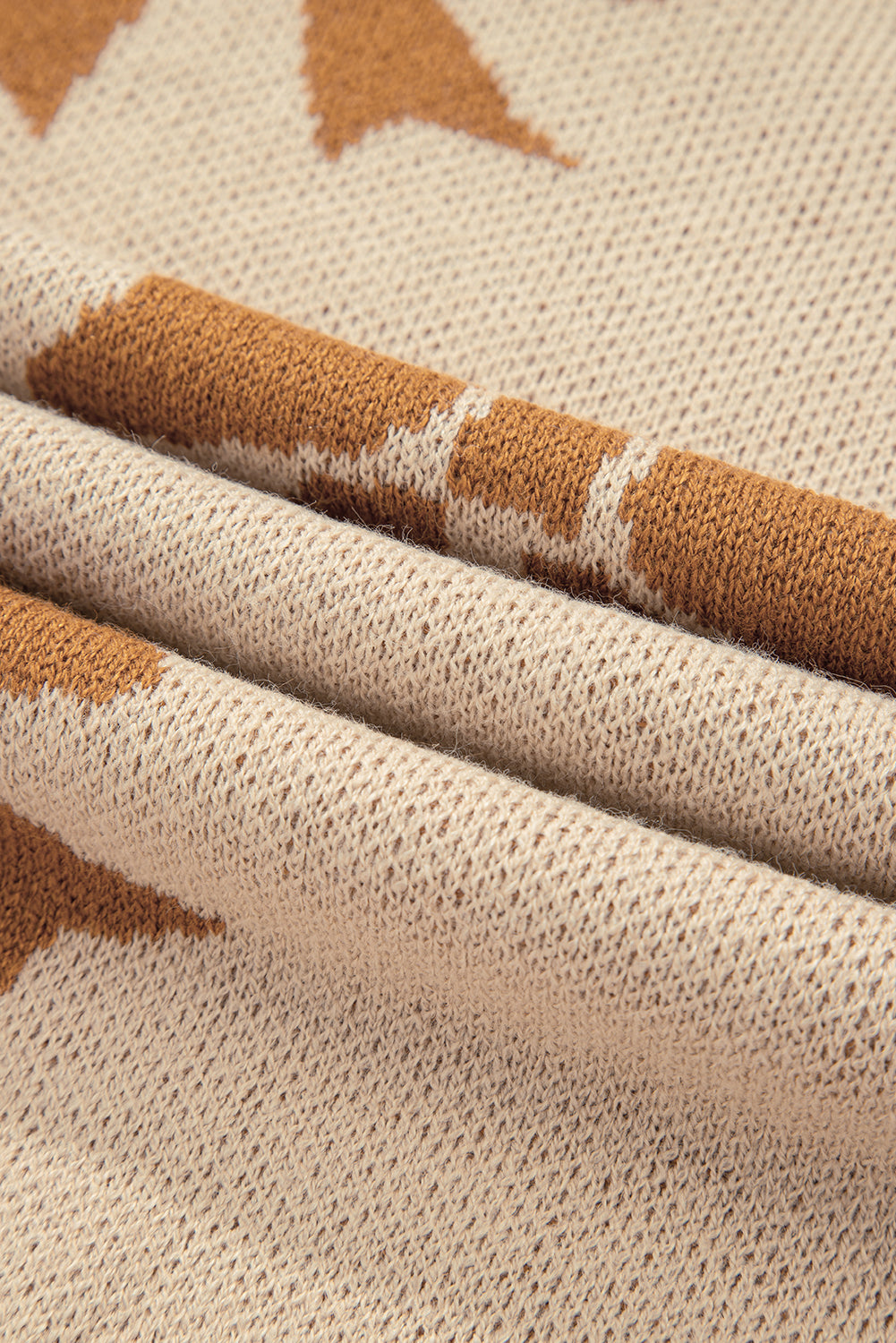 Bow Checker Stripe Patchwork Sleeve Sweater