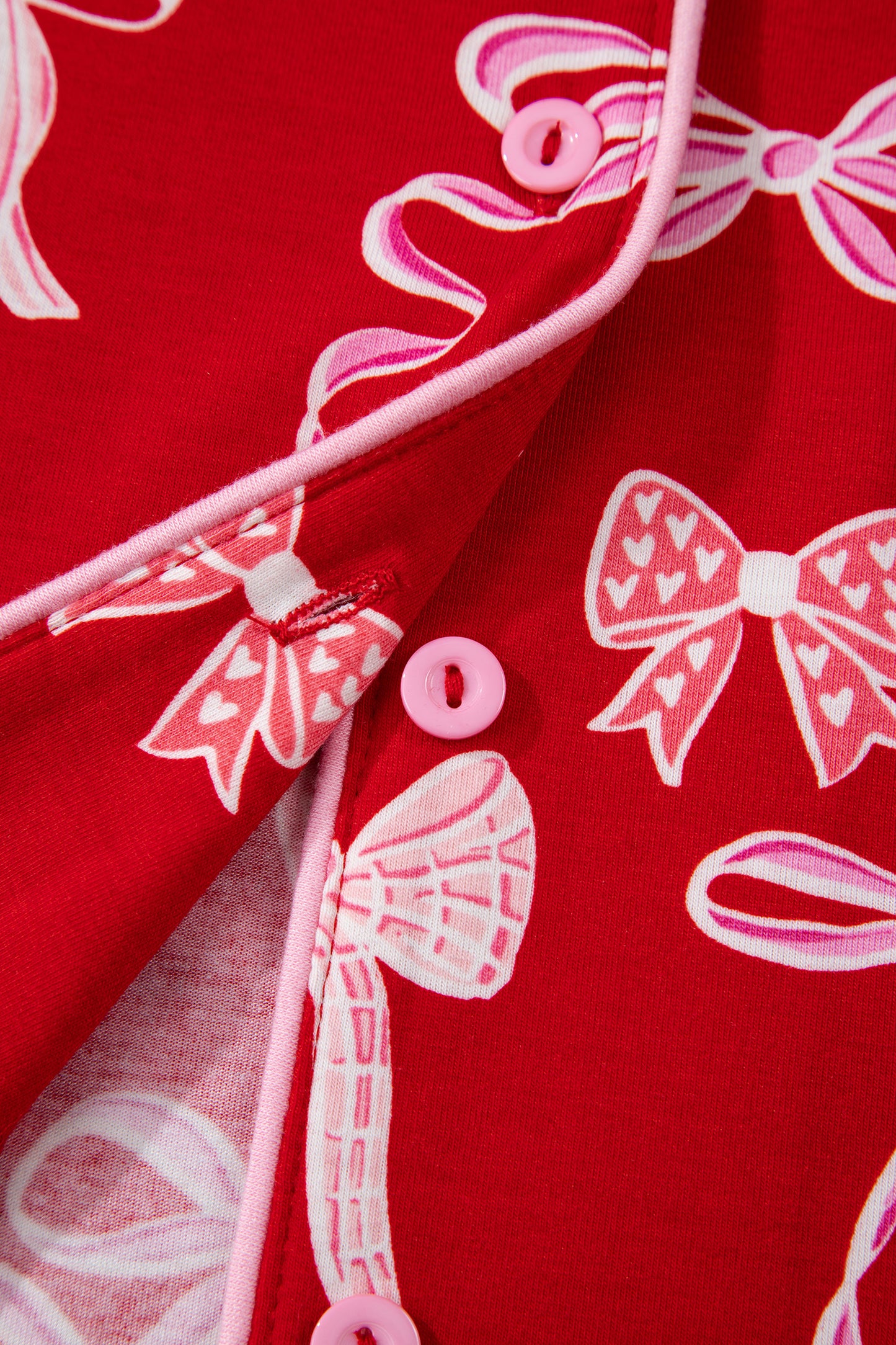 Bow Tie Shirt and Pants Pajama Set