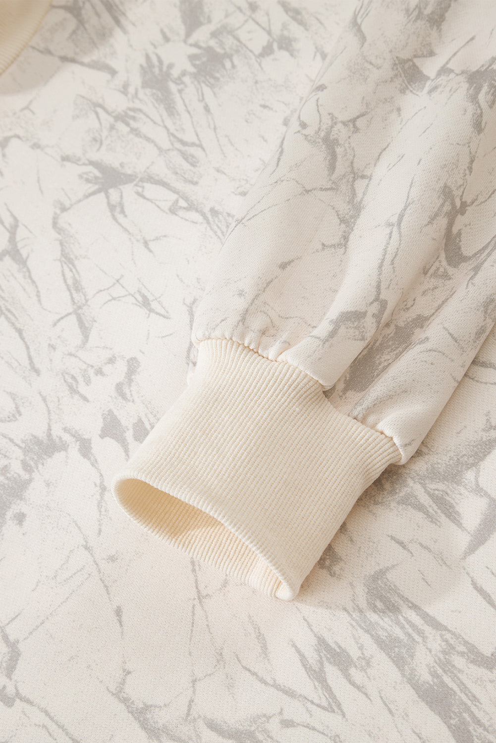 Camo Mock Neck Baggy Sweatshirt