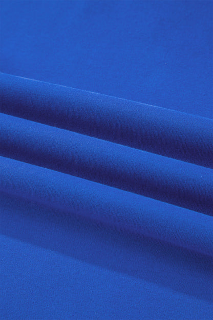 Solid Mock Neck Oversized Sweatshirt