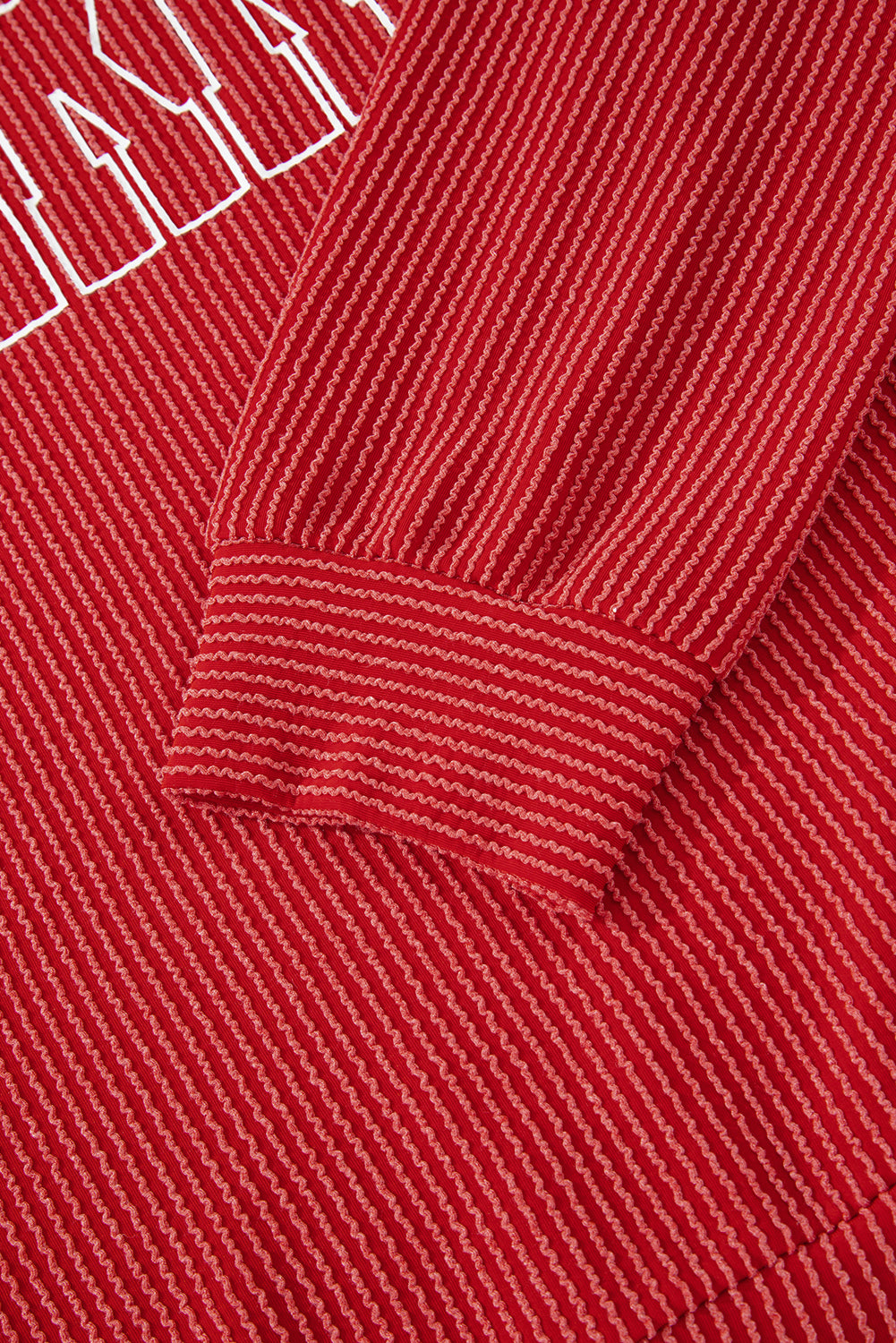 Plus Size Christmas MERRY Corded Knit Top