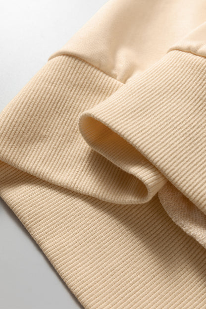 Stripe Puff Sleeve Pullover Sweatshirt