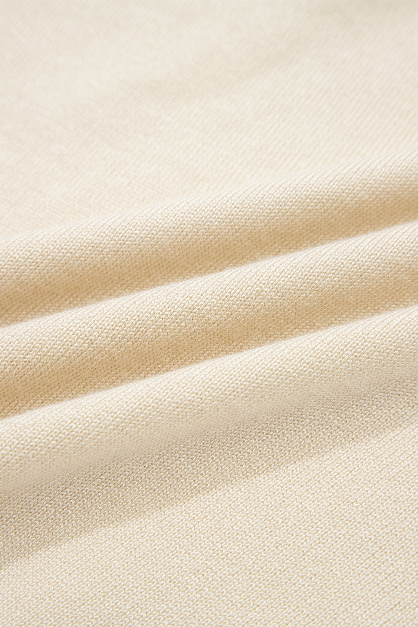 Denim Patchwork Polo Collar Short Sleeve Sweater