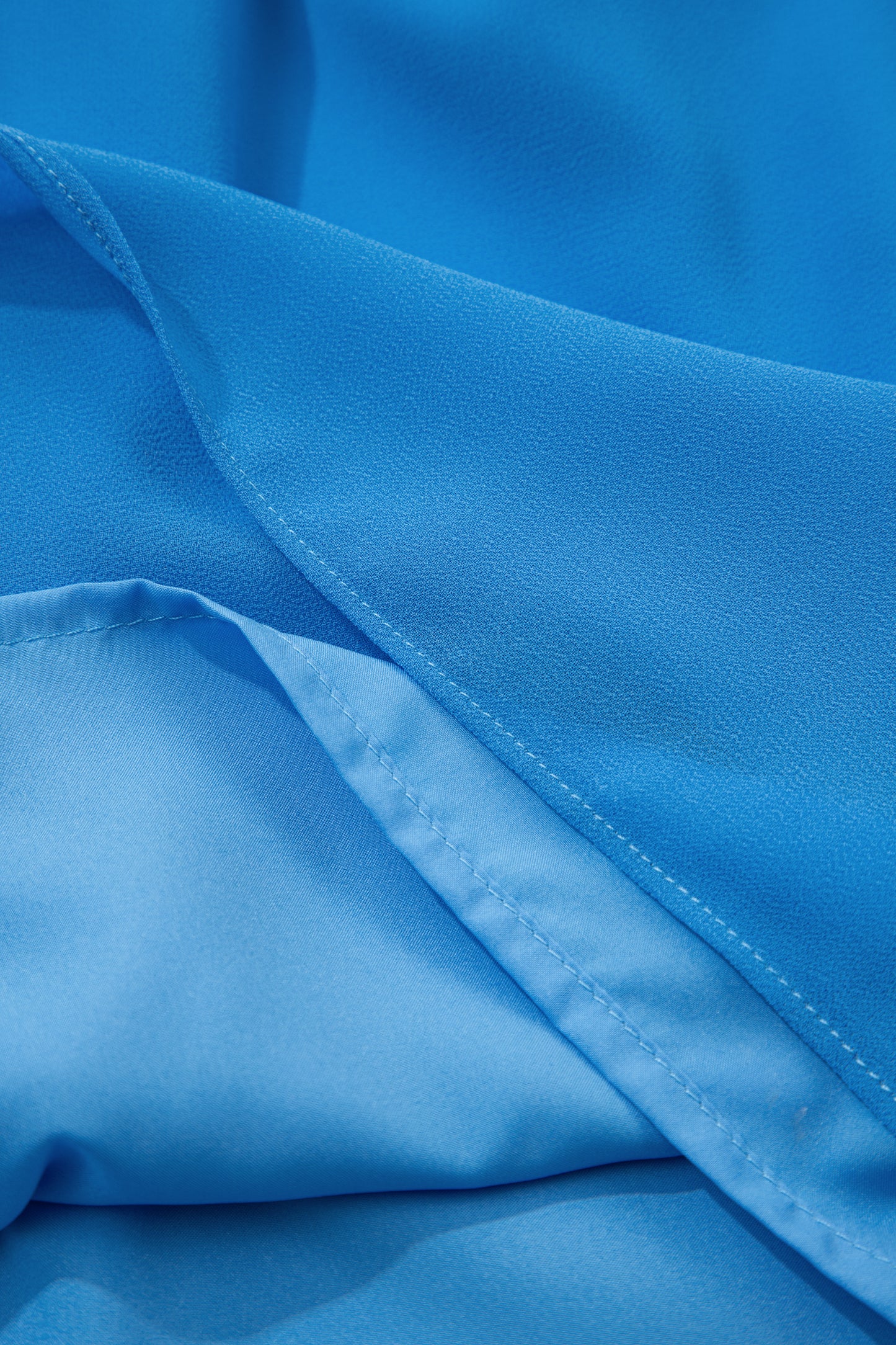 Solid Collared V-Neck Elastic Waist Sleeveless Dress