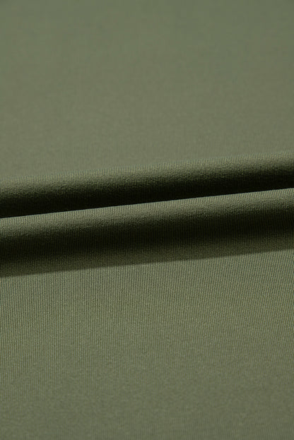 Solid Sleeveless Flared Side Slit Midi Dress