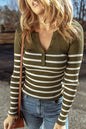 Stripe Ribbed Knit Sweater