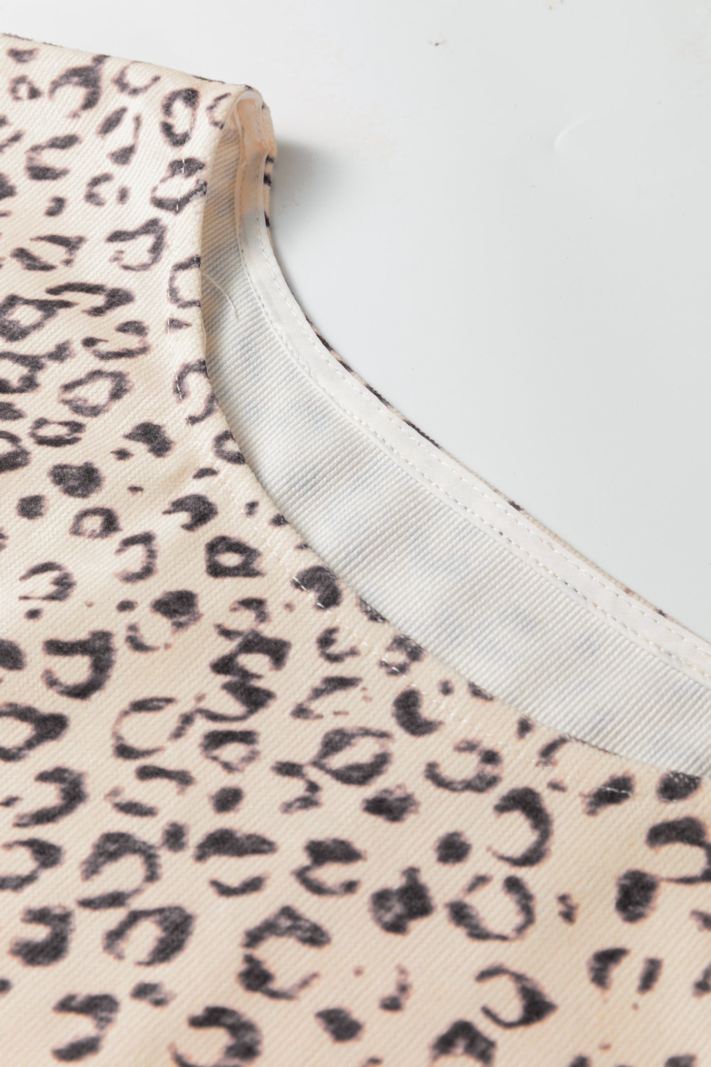 Leopard Side Tie Sleeveless Top