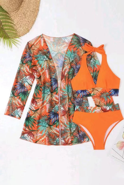 Floral Bikini and Cover Set