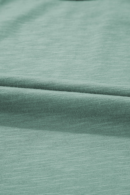 Metallic Contrast Trim Scoop Neck Tank Top