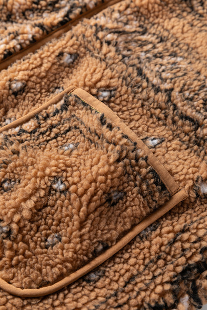 Western Paisley Sherpa Pocketed Vest