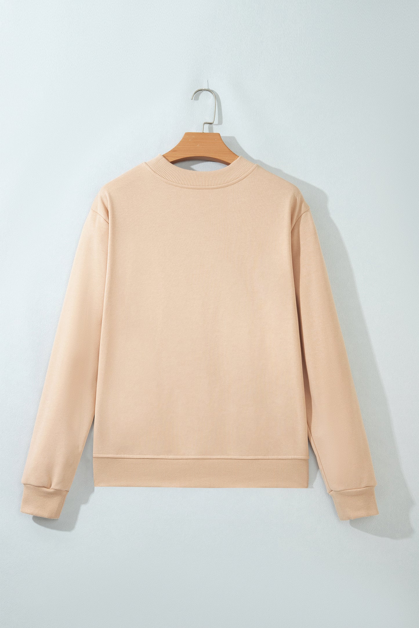 Western Embroidered Round Neck Long Sleeve Sweatshirt