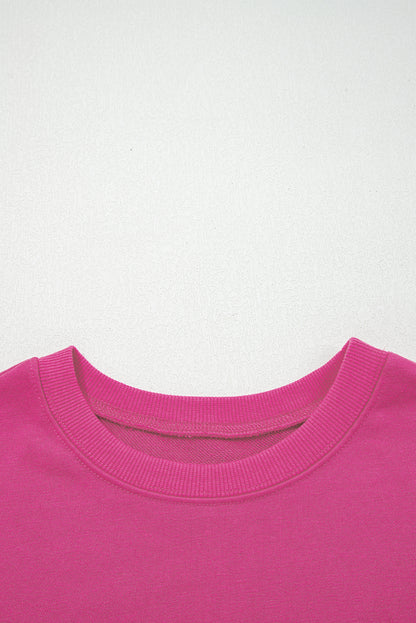 Varsity Stripe Drop Shoulder Oversized Sweatshirt