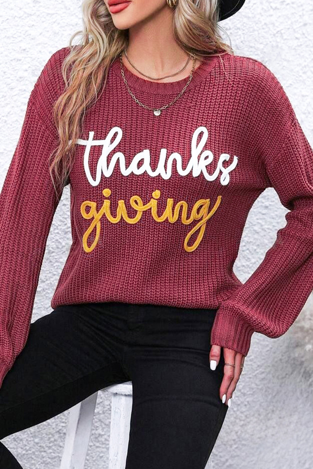 Thanksgiving Long Sleeve Crewneck Sweater