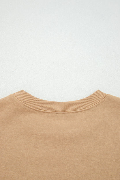 Varsity Stripe Drop Shoulder Oversized Sweatshirt