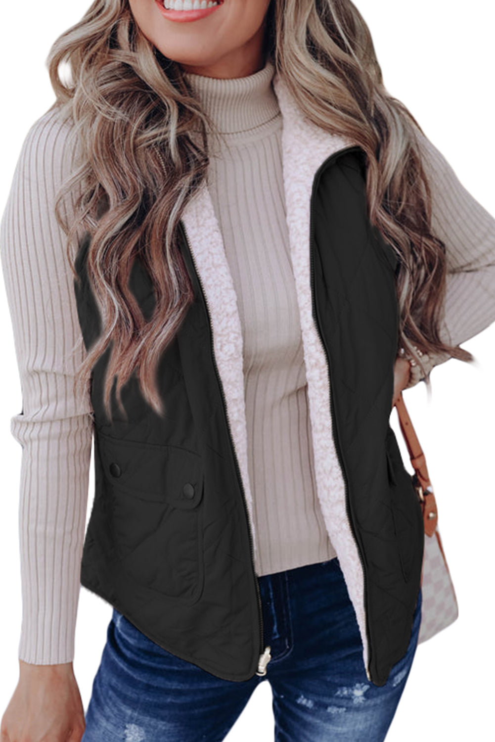 Fleece Lined Reversible Vest Coat