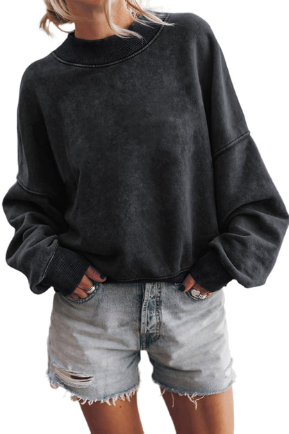 Drop Shoulder Crewneck Sweatshirt