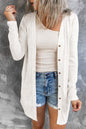 Button Front V-Neck Cardigan