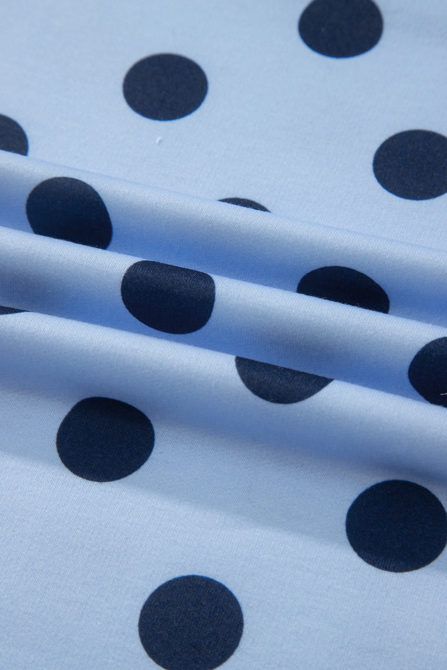 Colorblock Polka Dot Short Sleeve Tee