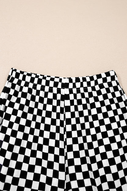 Checker Short Sleeve Tee & Pants Set