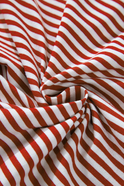 Christmas Stripe Top and Pants Lounge Set