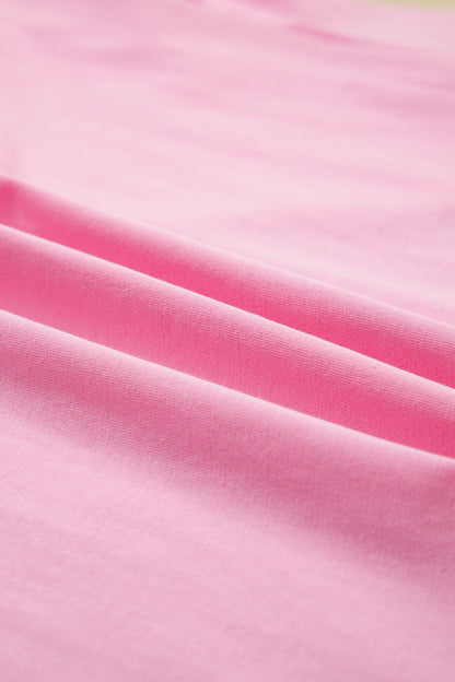 Floral Eyelash Lace Patchwork 3/4 Sleeve Tee