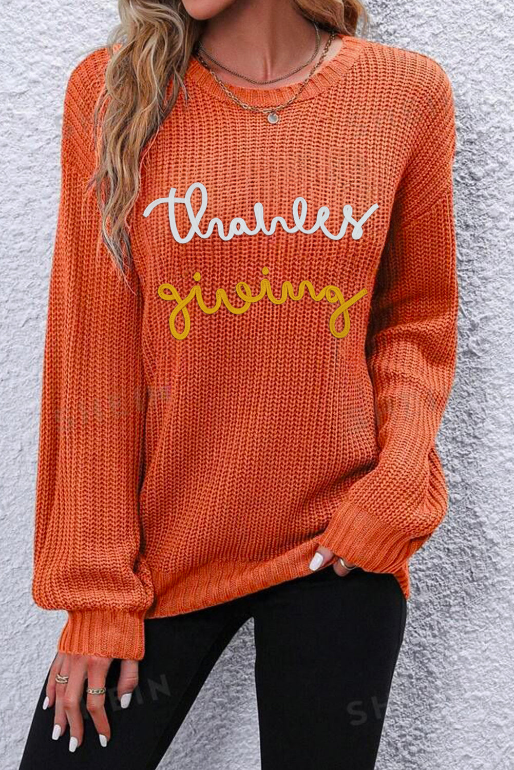 Thanksgiving Long Sleeve Crewneck Sweater