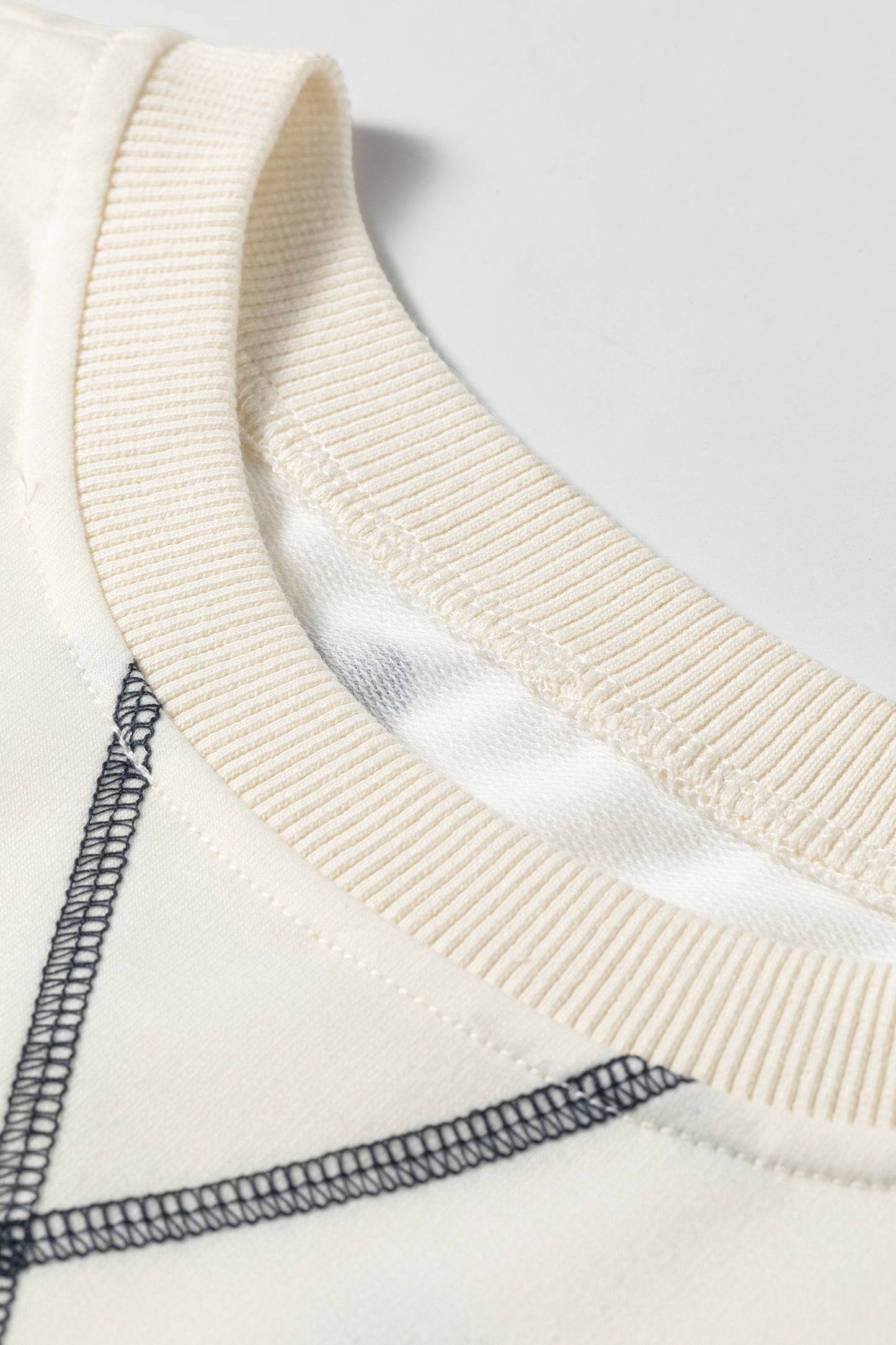 Polka Dot Crossed Seam Detail Oversize Tee