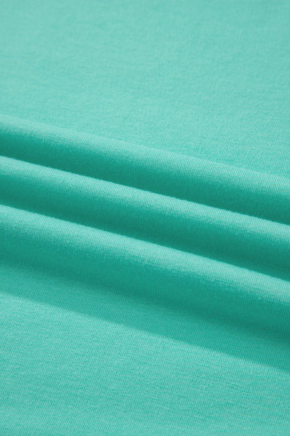 Solid Short Sleeve Crew Neck Tee