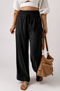 Drawstring Elastic Waist Pants