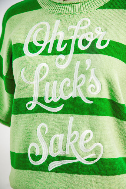 Stripe Oh for Luck’s Sake St Patrick Sweater