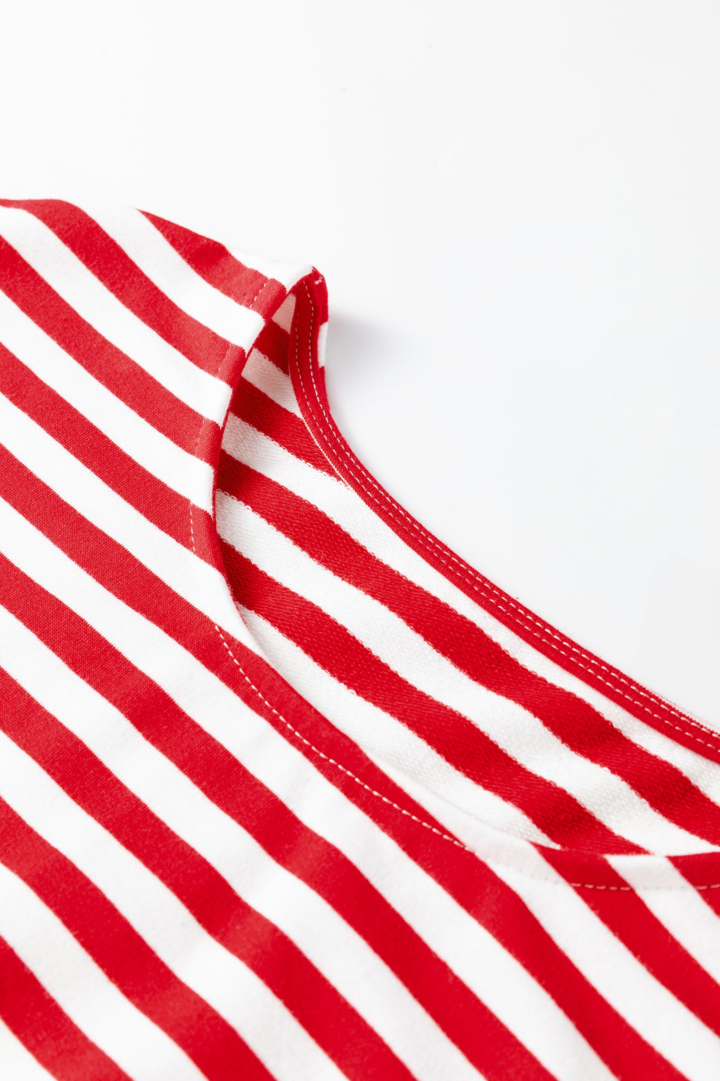 Stripe Drop Shoulder Top and Pants Lounge Set