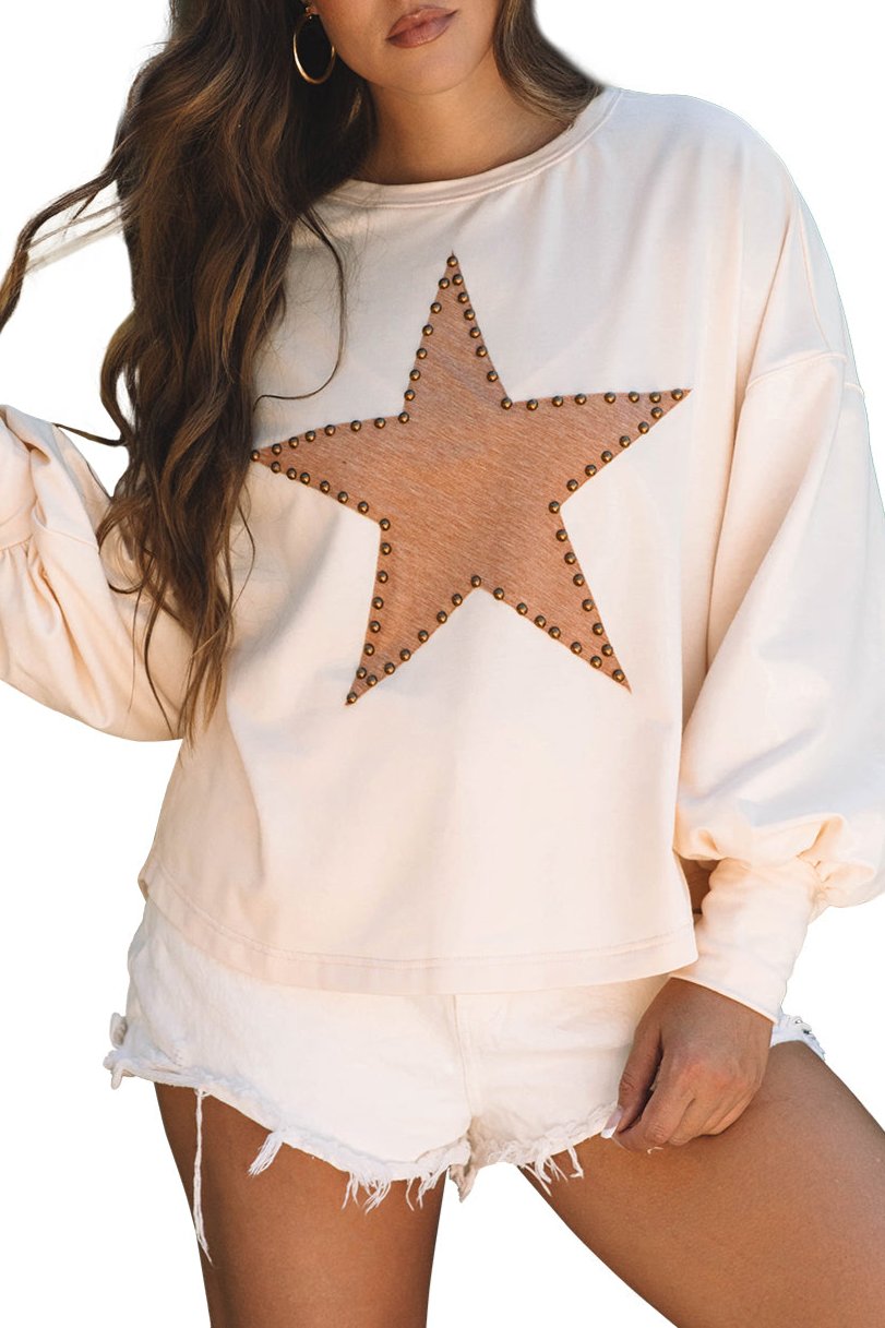 Star Studded Long Sleeve Top