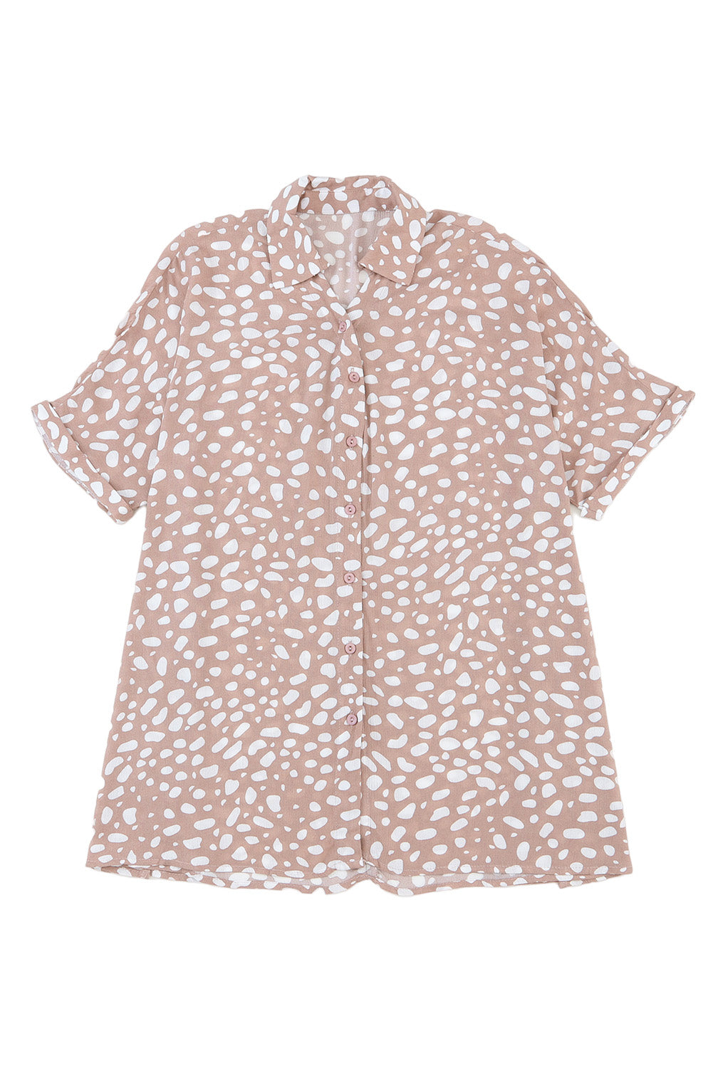 Leopard Twist Front Buttoned Shirt