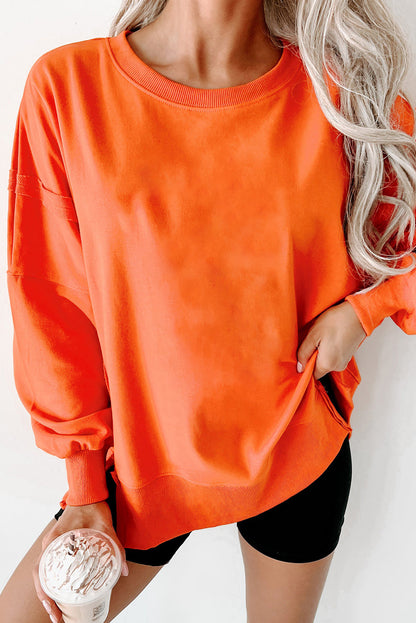 Reverse Seam Drop Shoulder Sweatshirt