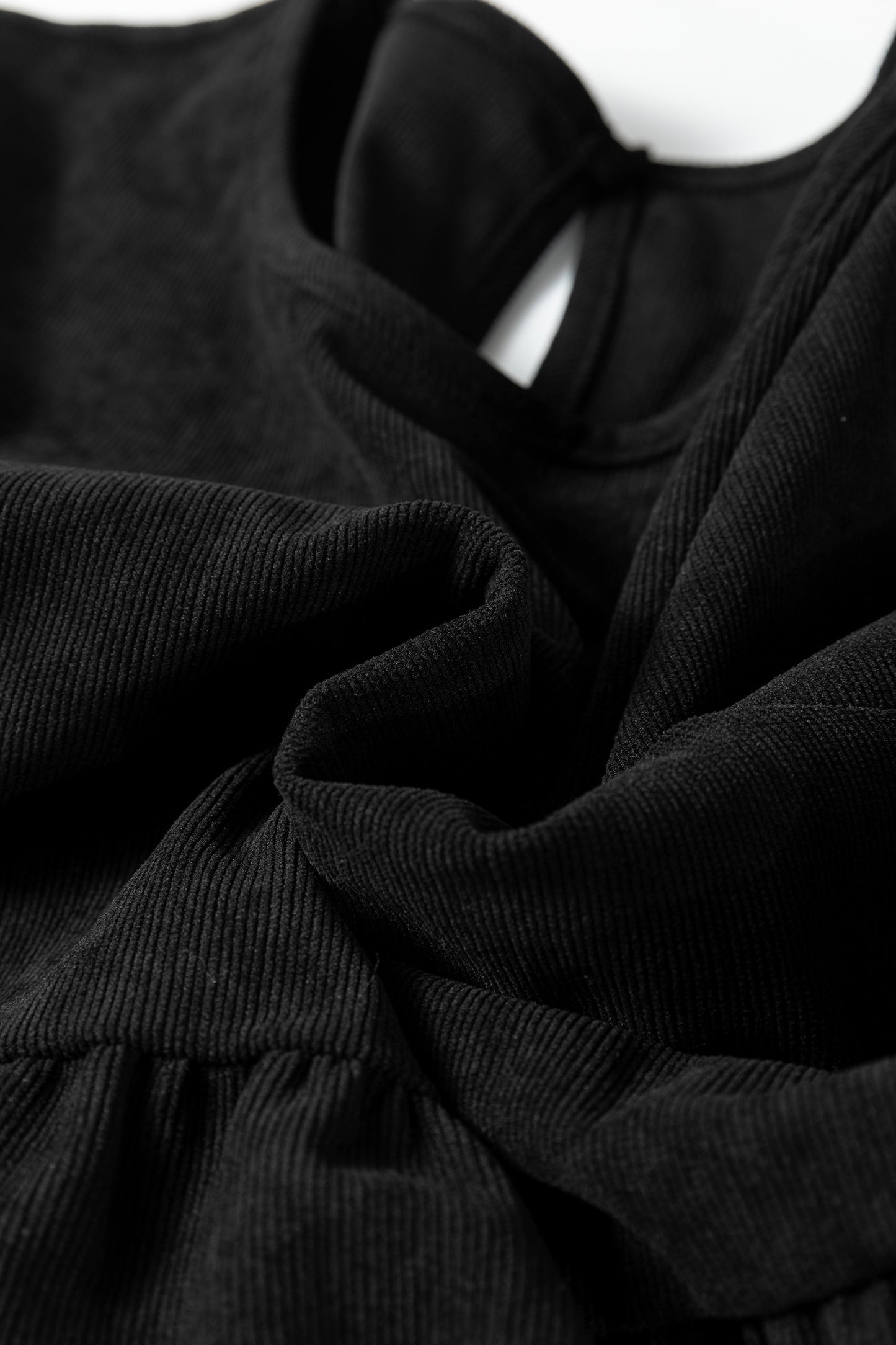 Solid Lantern Sleeve Tiered Mini Dress