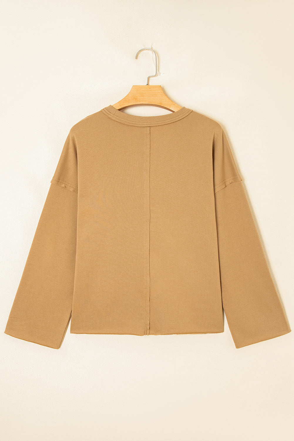 Valentine Heart Patchwork Reverse Seam Sweatshirt