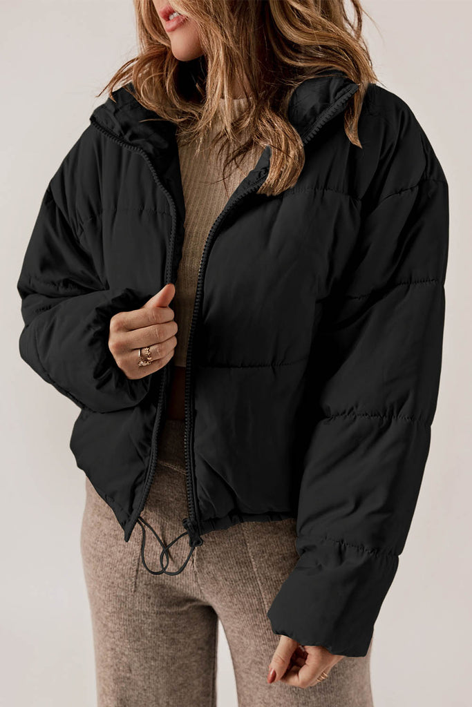 Drawstring best sale puffer coat