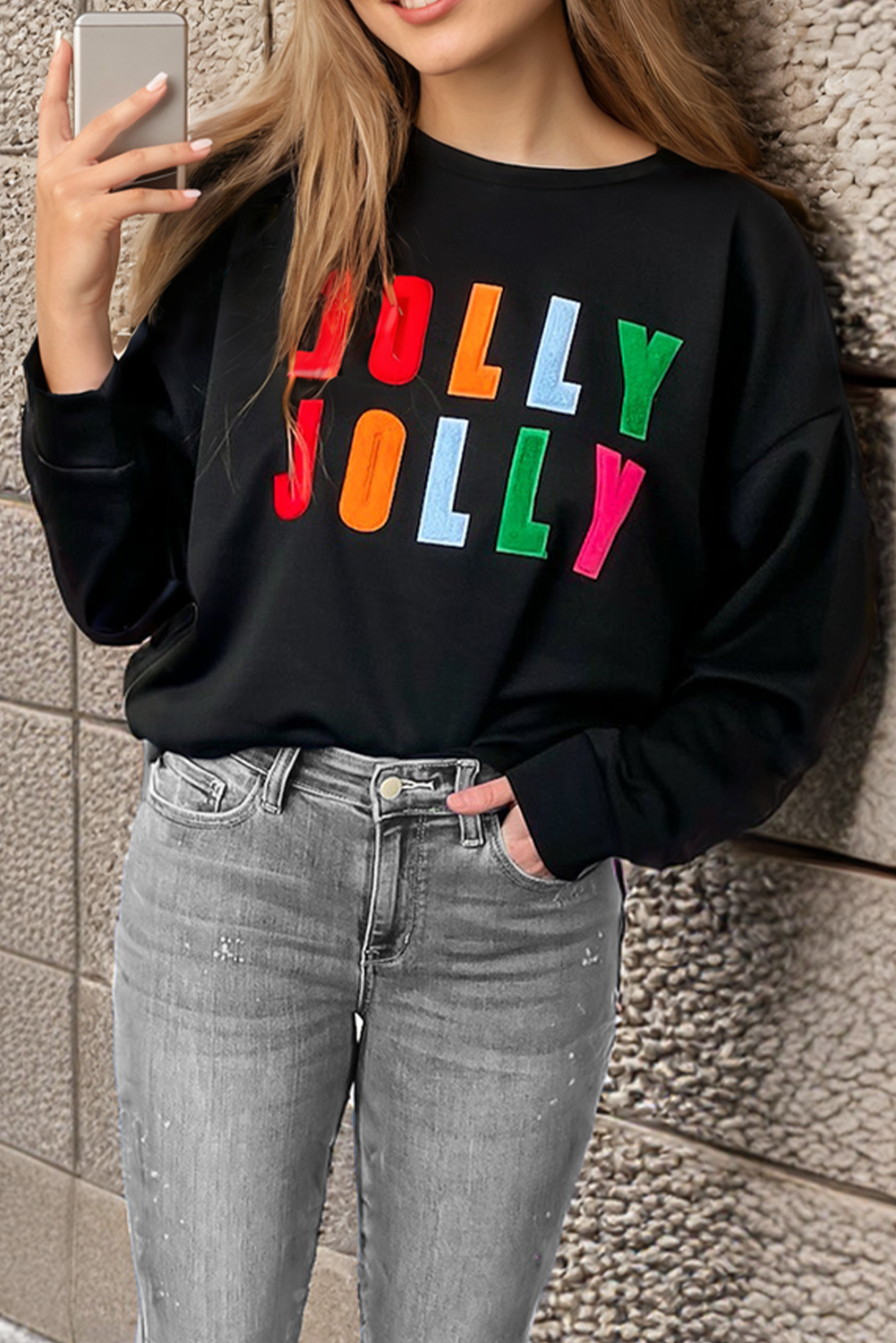 Holly Jolly Long Sleeve Top