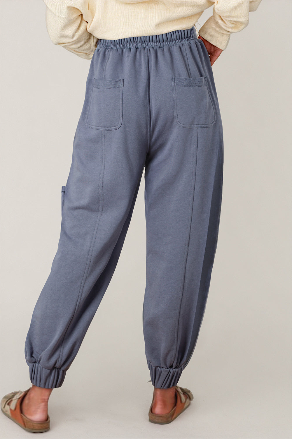 Mineral Wash Pocketed Harem Pants