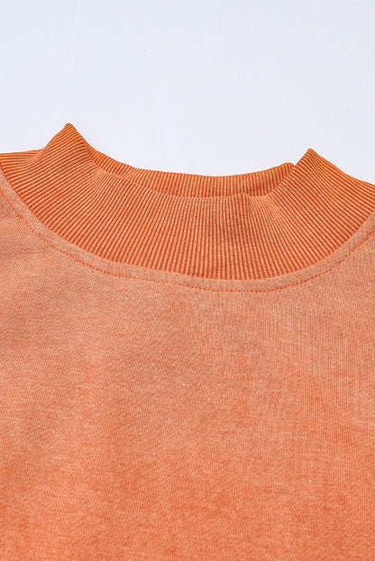 Mineral Wash Drop Shoulder Crewneck Sweatshirt