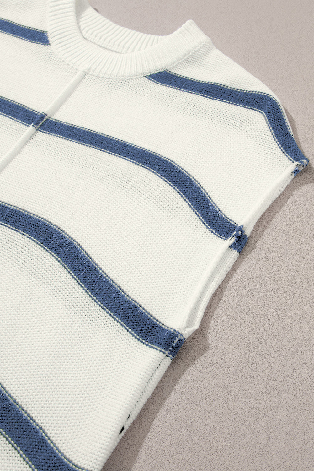 Stripe Batwing Sleeve Sweater Tee