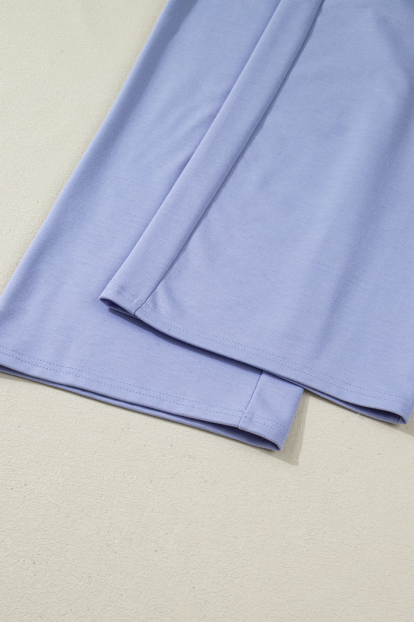 Flounce Long Sleeve Top and Drawstring Pants Set