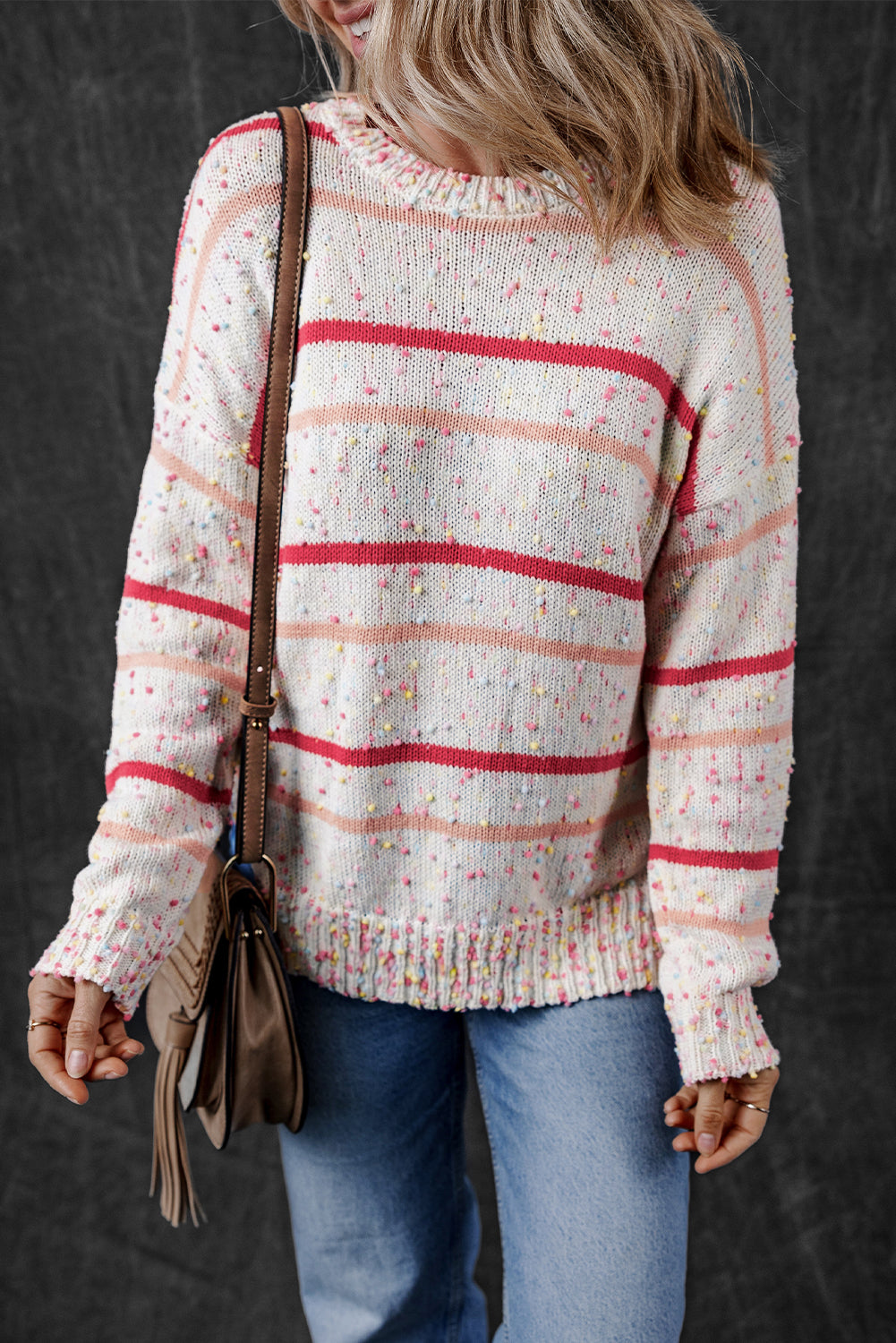 Stripe Confetti Knit Sweater