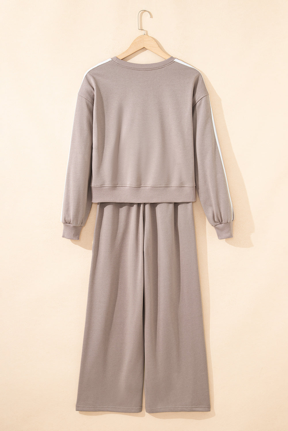 Varsity Stripe Crewneck Pullover & Sweatpants Set