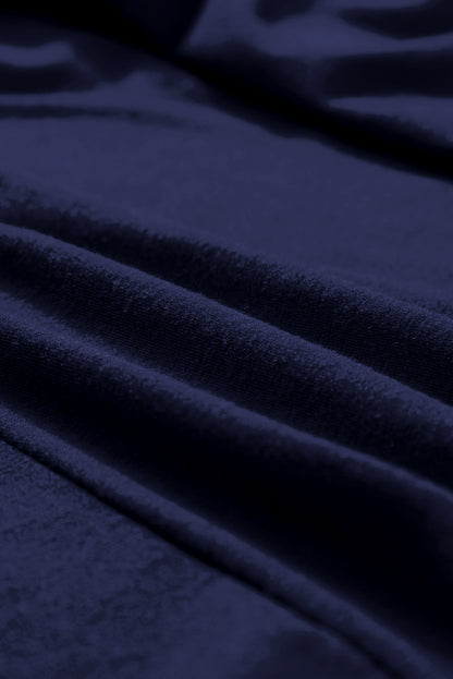 Plus Size Solid Lace Short Sleeve Pleated Dress